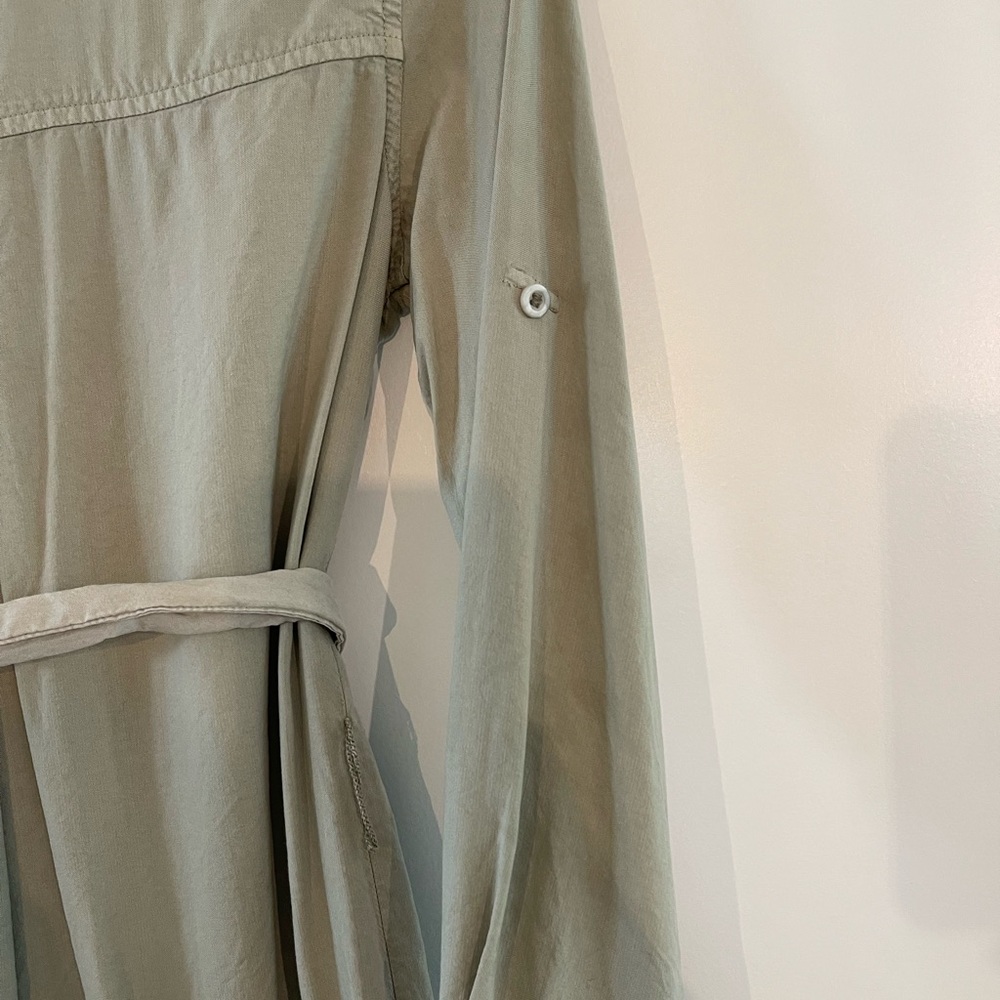 Anthropologie Green Cargo Dress Size Medium - Picture 8 of 10
